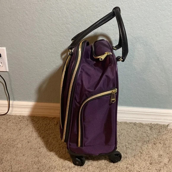 Like new Aimee kestenberg Florence 16” Twill 4-Wheel Underseat carry on - Picture 14 of 16